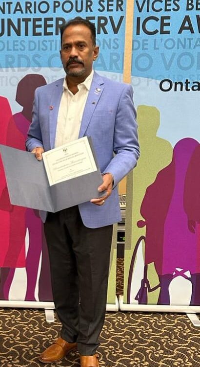 Ontario Volunteer Service Awards – Ramakrishnan Tharmalingam