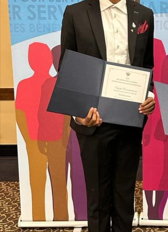 Ontario Volunteer Service Awards – Vagish Ramakrishnan