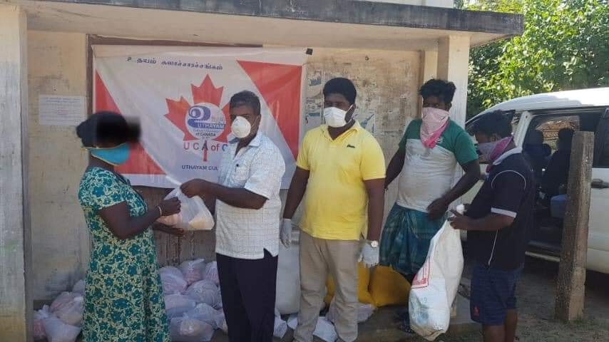 ஊரடங்கு காரணமாக பாதிக்கப்பட்டுள்ள நாளாந்த கூலிதொழில்புரியும் குடும்பங்களிற்கு உலர் உணவுப் பொருட்கள் வழங்கப்பட்டது.